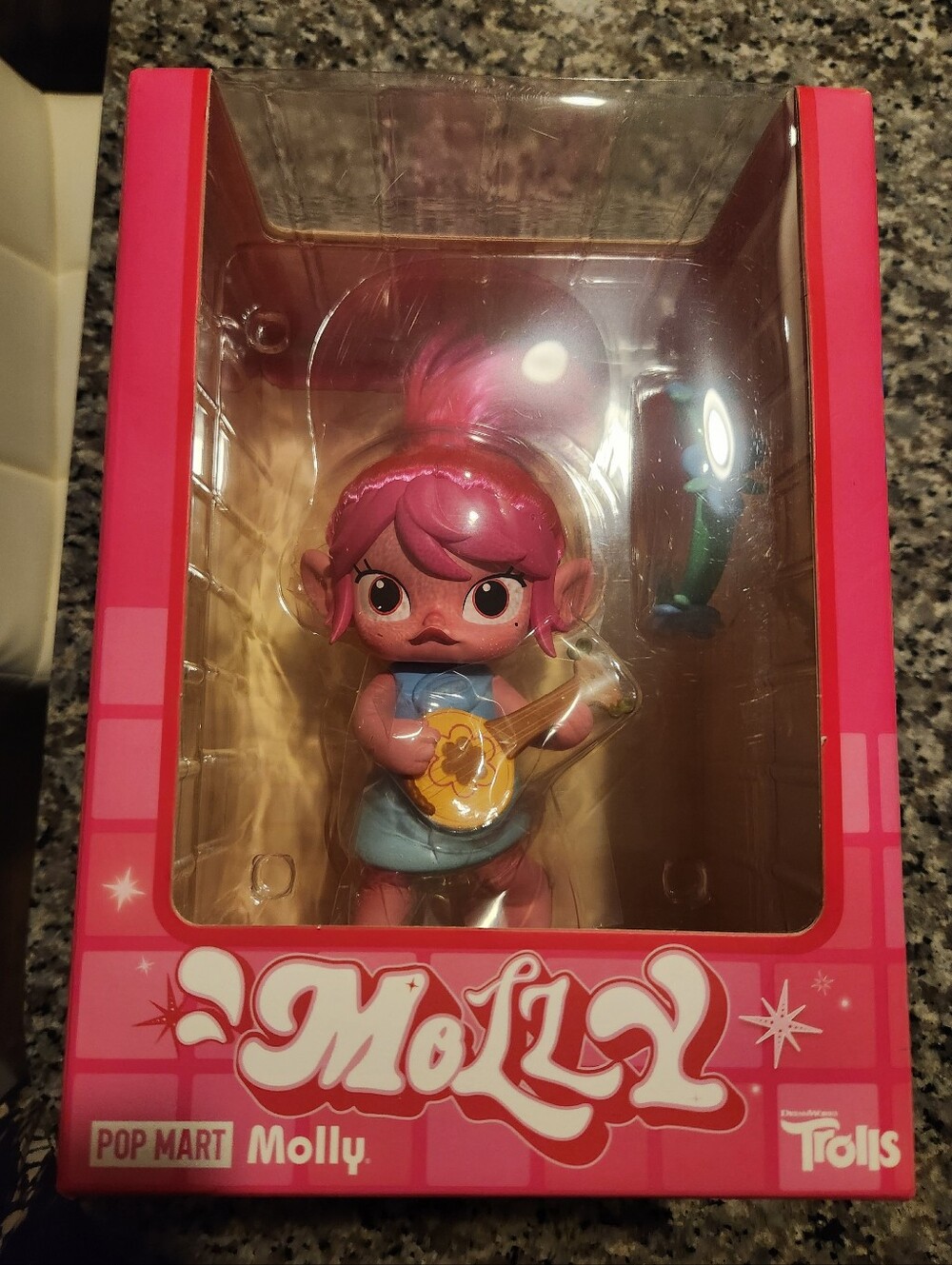New In Box Pop Mart X Universal Trolls Poppy Molly Vinyl Figure Limited Edition